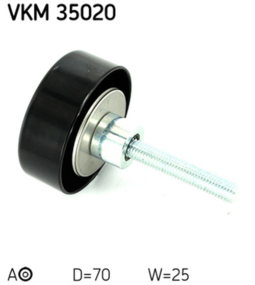 Deflection/Guide Pulley, V-ribbed belt - VKM 35020 SKF