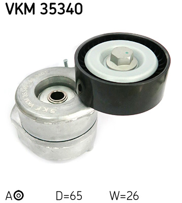 Belt Tensioner, V-ribbed belt - VKM 35340 SKF