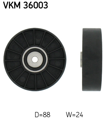 Deflection/Guide Pulley, V-ribbed belt - VKM 36003 SKF