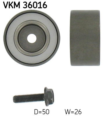 Deflection/Guide Pulley, V-ribbed belt - VKM 36016 SKF