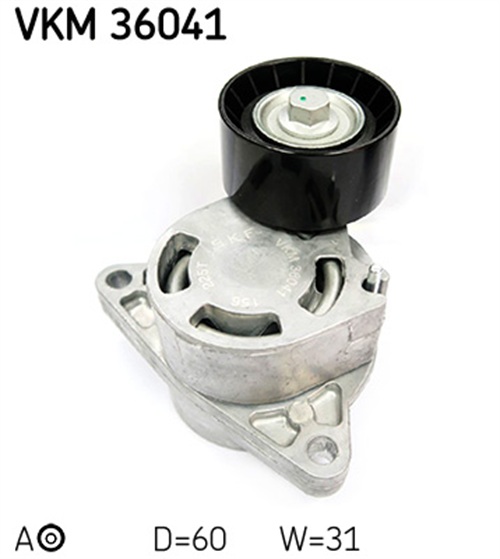 Belt Tensioner, V-ribbed belt - VKM 36041 SKF