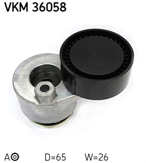 Belt Tensioner, V-ribbed belt - VKM 36058 SKF