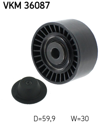 Deflection/Guide Pulley, V-ribbed belt - VKM 36087 SKF