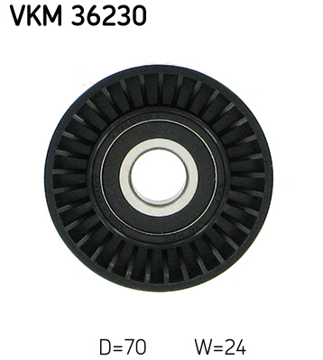 Deflection/Guide Pulley, V-ribbed belt - VKM 36230 SKF