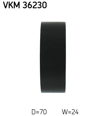 Deflection/Guide Pulley, V-ribbed belt - VKM 36230 SKF