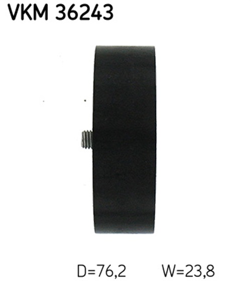 Deflection/Guide Pulley, V-ribbed belt - VKM 36243 SKF