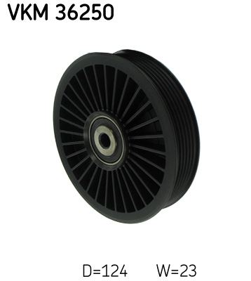 Deflection/Guide Pulley, V-ribbed belt - VKM 36250 SKF