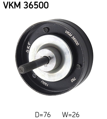 Deflection/Guide Pulley, V-ribbed belt - VKM 36500 SKF