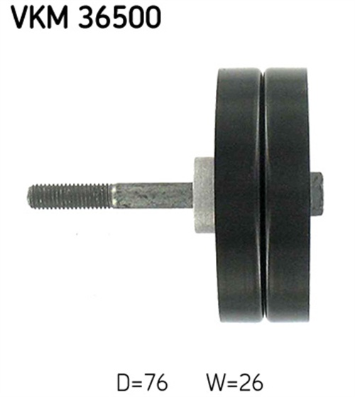 Deflection/Guide Pulley, V-ribbed belt - VKM 36500 SKF
