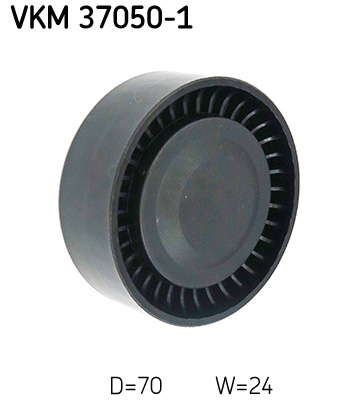 Deflection/Guide Pulley, V-ribbed belt - VKM 37050-1 SKF