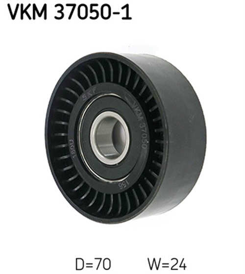 Deflection/Guide Pulley, V-ribbed belt - VKM 37050-1 SKF