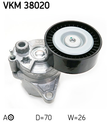 Belt Tensioner, V-ribbed belt - VKM 38020 SKF