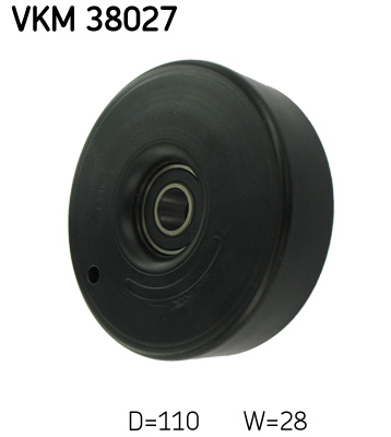 Deflection/Guide Pulley, V-ribbed belt - VKM 38027 SKF