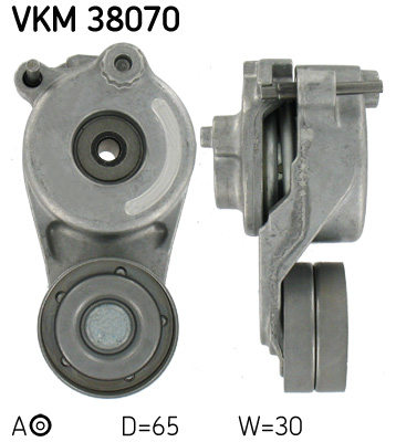 Belt Tensioner, V-ribbed belt - VKM 38070 SKF