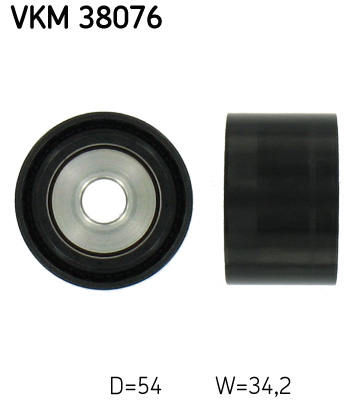 Deflection/Guide Pulley, V-ribbed belt - VKM 38076 SKF