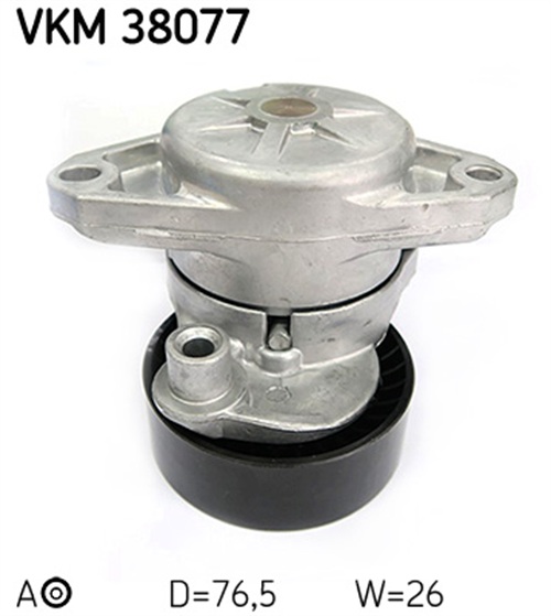 Belt Tensioner, V-ribbed belt - VKM 38077 SKF