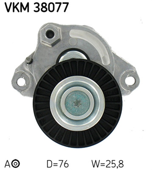 Belt Tensioner, V-ribbed belt - VKM 38077 SKF