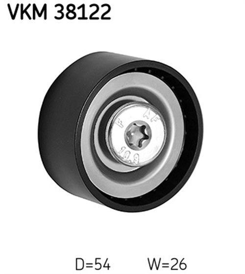 Deflection/Guide Pulley, V-ribbed belt - VKM 38122 SKF
