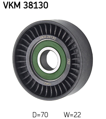 Deflection/Guide Pulley, V-ribbed belt - VKM 38130 SKF