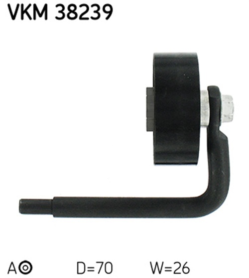 Belt Tensioner, V-ribbed belt - VKM 38239 SKF