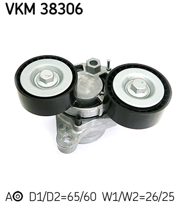 Belt Tensioner, V-ribbed belt - VKM 38306 SKF