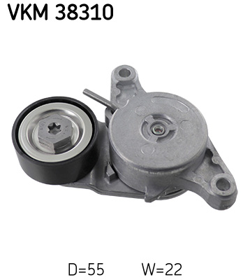 Belt Tensioner, V-ribbed belt - VKM 38310 SKF