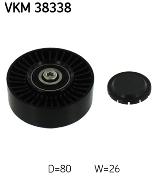 Deflection/Guide Pulley, V-ribbed belt - VKM 38338 SKF