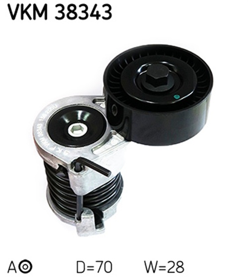 Belt Tensioner, V-ribbed belt - VKM 38343 SKF