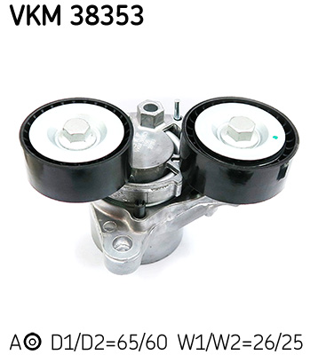 Belt Tensioner, V-ribbed belt - VKM 38353 SKF