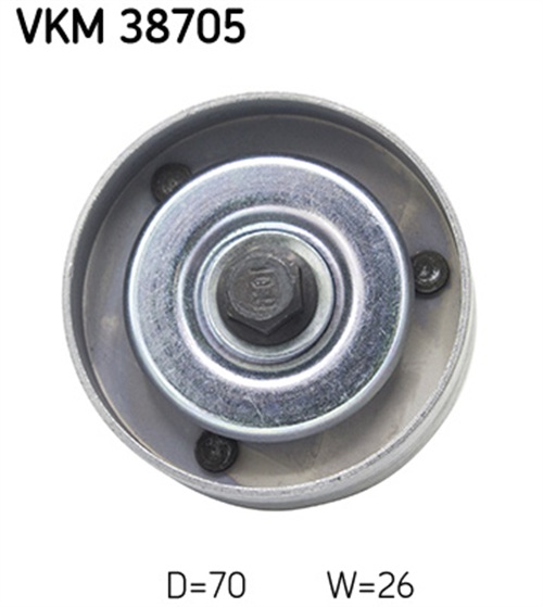 Deflection/Guide Pulley, V-ribbed belt - VKM 38705 SKF