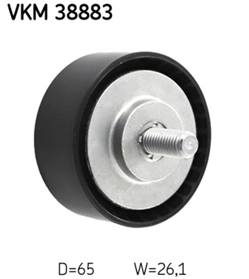 Deflection/Guide Pulley, V-ribbed belt - VKM 38883 SKF