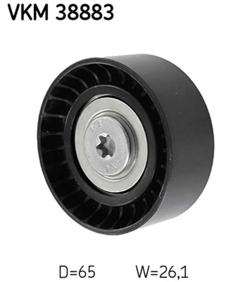 Deflection/Guide Pulley, V-ribbed belt - VKM 38883 SKF