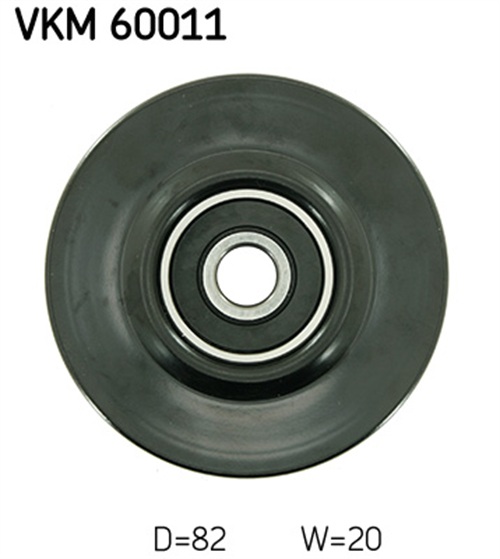 Deflection/Guide Pulley, V-belt - VKM 60011 SKF