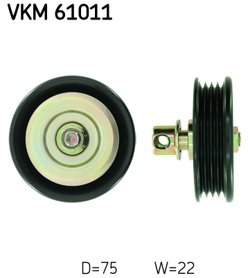 Deflection/Guide Pulley, V-ribbed belt - VKM 61011 SKF