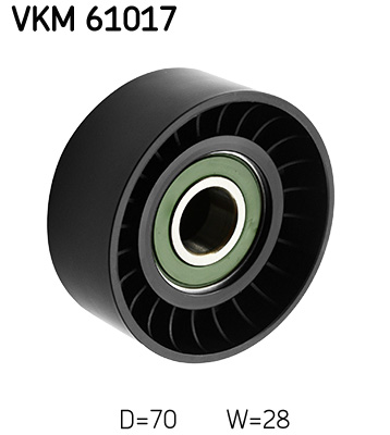 Deflection/Guide Pulley, V-ribbed belt - VKM 61017 SKF