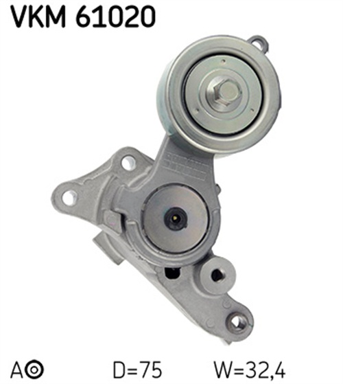 Belt Tensioner, V-ribbed belt - VKM 61020 SKF