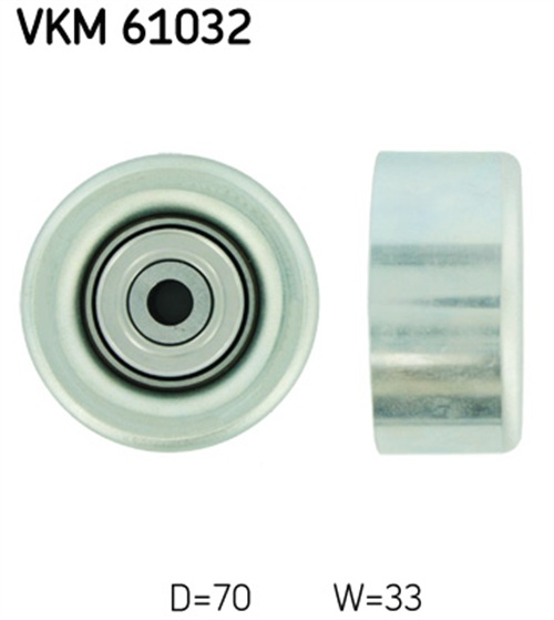 Deflection/Guide Pulley, V-ribbed belt - VKM 61032 SKF