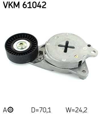 Belt Tensioner, V-ribbed belt - VKM 61042 SKF