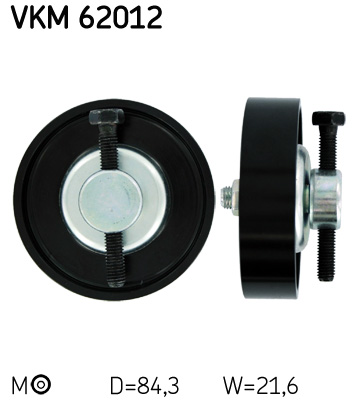 Belt Tensioner, V-ribbed belt - VKM 62012 SKF