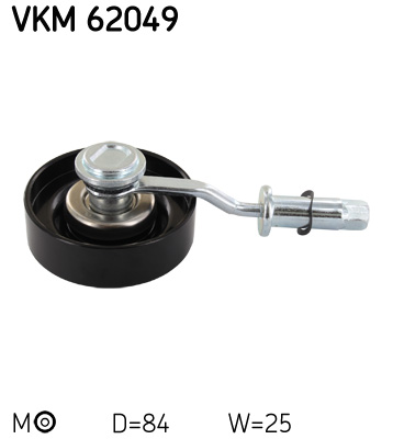 Belt Tensioner, V-ribbed belt - VKM 62049 SKF