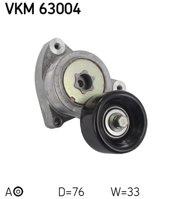 Belt Tensioner, V-ribbed belt - VKM 63004 SKF