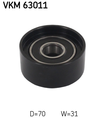 Deflection/Guide Pulley, V-ribbed belt - VKM 63011 SKF