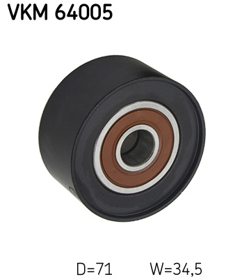 Deflection/Guide Pulley, V-ribbed belt - VKM 64005 SKF