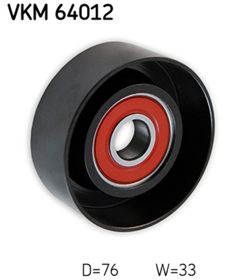 Deflection/Guide Pulley, V-ribbed belt - VKM 64012 SKF