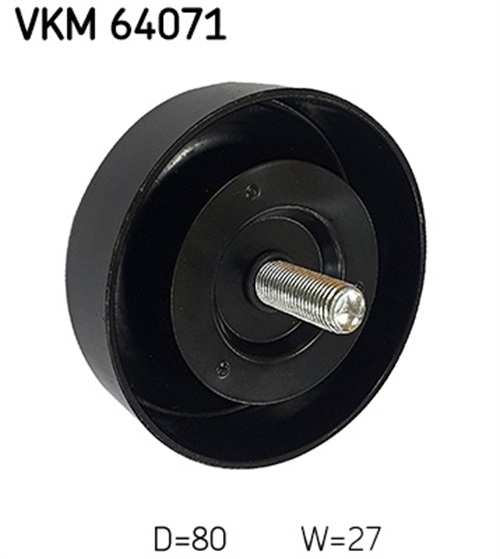Deflection/Guide Pulley, V-ribbed belt - VKM 64071 SKF