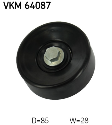 Deflection/Guide Pulley, V-ribbed belt - VKM 64087 SKF