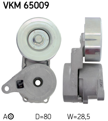 Belt Tensioner, V-ribbed belt - VKM 65009 SKF