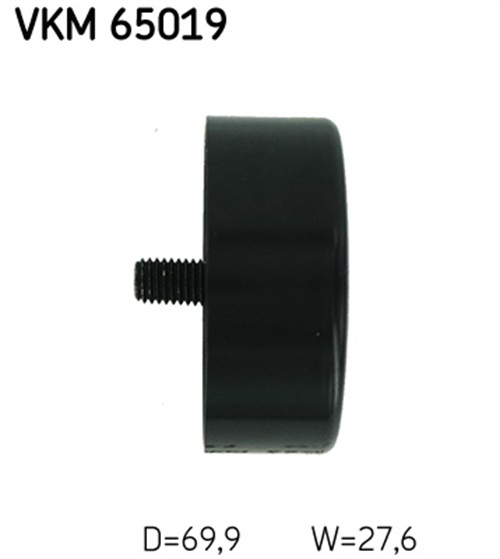 Deflection/Guide Pulley, V-ribbed belt - VKM 65019 SKF