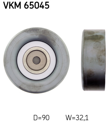Deflection/Guide Pulley, V-ribbed belt - VKM 65045 SKF