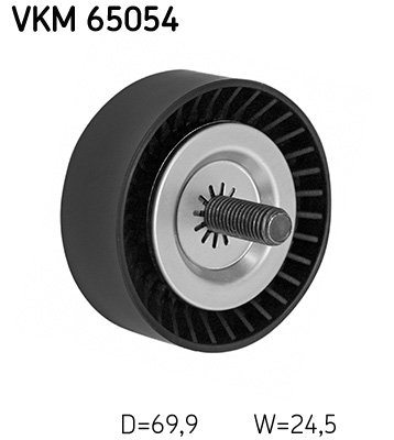 Deflection/Guide Pulley, V-ribbed belt - VKM 65054 SKF
